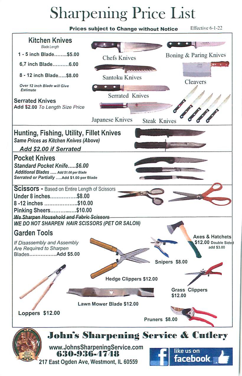 John's Sharpening Service & Cutlery World Llc